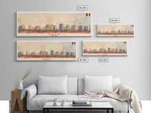 Carregar imagem no visualizador da galeria, Arad Romania Travel Art, City Art, Framed Canvas Print or Metal Wall Art, Europe Travel Poster, Panoramic Wall Art, Extra Wide Wall Art
