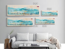 Load image into Gallery viewer, Banska Bystrica Wall Art, Panoramic Travel Poster, Panoramic Framed Canvas Print, City Wall Art, Wall Hanging Home Decor, Travel Art
