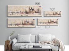 Load image into Gallery viewer, Bratsk Russia Travel Print Wall Art, Panoramic City Art, Travel Art, Wall Decor, Vacation Gift, Framed Canvas Print Or Metal Art
