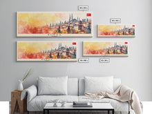 Carregar imagem no visualizador da galeria, Bursa Turkey Travel Print Wall Art, Panoramic City Art, Travel Art, Wall Decor, Vacation Gift, Framed Canvas Print Or Metal Art
