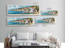 Carregar imagem no visualizador da galeria, Acharnes Greece Travel Print Wall Art, Panoramic City Art, Travel Art, Wall Decor, Vacation Gift, Framed Canvas Print Or Metal Art
