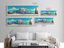 Carregar imagem no visualizador da galeria, Athens Greece Travel Art, City Art, Framed Canvas Print or Metal Wall Art, Europe Travel Poster, Panoramic Wall Art, Extra Wide Wall Art
