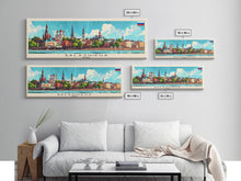 Carregar imagem no visualizador da galeria, Balashikha Russia Travel Art, City Art, Framed Canvas Print or Metal Wall Art, Europe Travel Poster, Panoramic Wall Art, Extra Wide Wall Art
