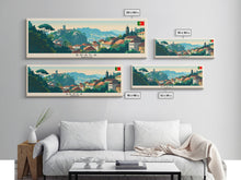 Load image into Gallery viewer, Braga Portugal Travel Art, City Art, Framed Canvas Print or Metal Wall Art, Europe Travel Poster, Panoramic Wall Art, Extra Wide Wall Art
