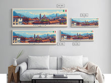 Load image into Gallery viewer, Braila Romania Travel Art, City Art, Framed Canvas Print or Metal Wall Art, Europe Travel Poster, Panoramic Wall Art, Extra Wide Wall Art

