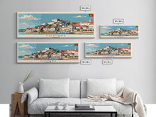 Cargar imagen en el visor de la galería, Coimbra Portugal Travel Art, City Art, Framed Canvas Print or Metal Wall Art, Europe Travel Poster, Panoramic Wall Art, Extra Wide Wall Art
