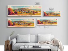 Load image into Gallery viewer, Czestochowa Poland Travel Art, City Art, Framed Canvas Print or Metal Wall Art, Europe Travel Poster, Panoramic Wall Art, Extra Wide Wall Art
