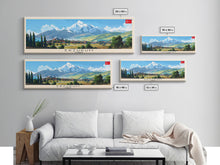 Load image into Gallery viewer, Erzurum Turkey Travel Print Wall Art, Panoramic City Art, Travel Art, Wall Decor, Vacation Gift, Framed Canvas Print Or Metal Art
