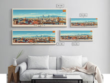 Load image into Gallery viewer, Getafe Spain Panoramic Travel Poster, Framed Canvas Print or Metal Wall Art, Travel Art, Home Decor, Panoramic Painting, Midcentury Art
