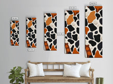 Carregar imagem no visualizador da galeria, Abstract Stone Pattern in Neutral Tones - Framed Canvas Print, Midcentury Modern Art, Skinny Art, Tall Art, Living Room Wall Decor, Minimalist Art
