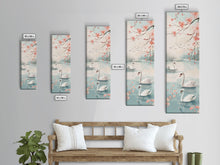 Load image into Gallery viewer, Swirling Butterflies in Japanese Style Tall Skinny Framed Canvas Print - Ukiyo-e Wall Art
