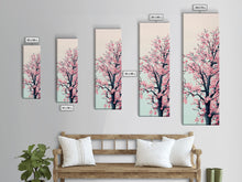 Load image into Gallery viewer, Delicate Cherry Blossom Tree In Full Bloom Against A Soft Gradient Background For Elegant Wall Art Framed Canvas Print
