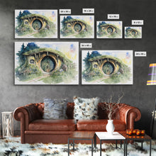 Load image into Gallery viewer, Bang End Painting Framed Canvas Print, Lord, Fantasy Art, Framed Wall Art, Fantasy Decor, A Hole In The Wall
