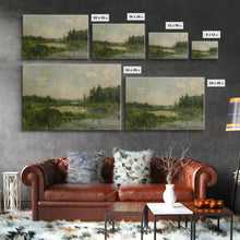 Carregar imagem no visualizador da galeria, By The Water - Framed Canvas Print, English Landscape, Painting Print On Canvas Or Metal, Living Room Decor
