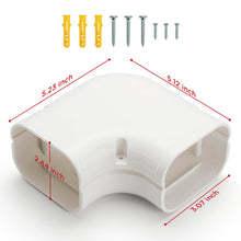 Carregar imagem no visualizador da galeria, 90° Flat Elbow Part, Line Cover Set for Split AC
