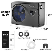 Cargar imagen en el visor de la galería, Beluga Inverter Swimming Pool Heat Pump, 33K/50K/58K/75K BTU
