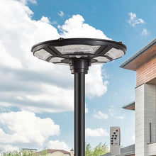 Load image into Gallery viewer, 1500W Commercial Solar Flag Pole Outdoor Lamp Post Light with 98 inch Pole IP67 Waterproof With Remote
