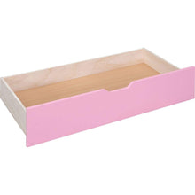Carregar imagem no visualizador da galeria, Full-Over-Full Castle Style Bunk Bed with 2 Drawers 3 Shelves and Slide - Pink
