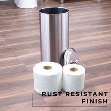 Load image into Gallery viewer, Freestanding Extra Large Toilet Paper Holder  (Stainless Steel Finish)
