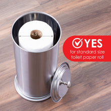 Load image into Gallery viewer, Freestanding Extra Large Toilet Paper Holder  (Stainless Steel Finish)
