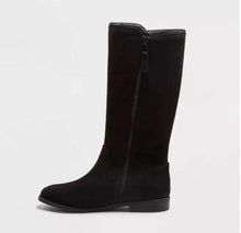 Load image into Gallery viewer, Cat &amp; Jack Mylah Black Tall Kids Boots New Black Boots
