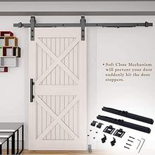 Load image into Gallery viewer, Barn Door Soft Close Kit in Black
