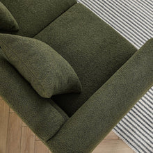 Carregar imagem no visualizador da galeria, 3-seater + 2-seater Combination sofa.Green teddy
