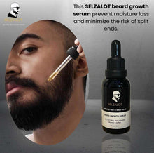 Load image into Gallery viewer, SELZALOT Beard Growth Kit Facial Hairs Men&#39;s Grooming Set 7 Pieces Beard Products with Oil, Serum, Balm, Shampoo, Comb, Brush and Hand Beard Care Kit for Men Men Self Care
