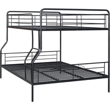 Load image into Gallery viewer, Full XL Over Queen Metal Bunk Bed, Black
