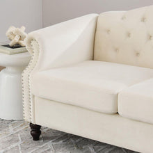 Carregar imagem no visualizador da galeria, 3-seater + 3-seater Combination sofa.Beige Velvet W834S00065
