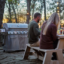 Carregar imagem no visualizador da galeria, 77352 | Full Stainless Propane Gas Grill with Free Rotisserie Kit
