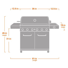 Carregar imagem no visualizador da galeria, 77352 | Full Stainless Propane Gas Grill with Free Rotisserie Kit
