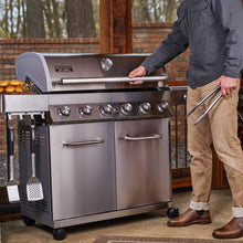 Carregar imagem no visualizador da galeria, 77352 | Full Stainless Propane Gas Grill with Free Rotisserie Kit
