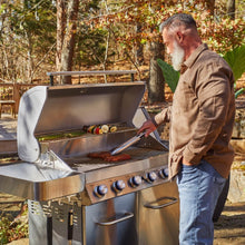 Carregar imagem no visualizador da galeria, 77352 | Full Stainless Propane Gas Grill with Free Rotisserie Kit
