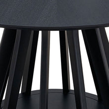 Load image into Gallery viewer, (1 Table+4 Chairs)Modern Dining Table Set of 5 pcs,Wooden Dining Table and Upholstered Chairs for Living Room,Round Kitchen Set with Sturdy Legs for Restaurant,Black
