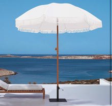 Load image into Gallery viewer, Kbrellaoutlets Patio Umbrella with UPF 50+ Protection, 8 Ribs, Push Button Tilt - Versatile Outdoor Shade for Garden, Courtyard, and Beach
