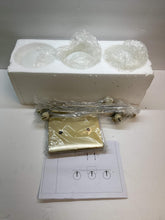 Load image into Gallery viewer, Gold Bathroom Vanity Light Fixtures,3 Lights Brass Milk White Globe
