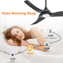 Load image into Gallery viewer, 52&quot; Industrial DC Motor Downrod Mount Reversible Ceiling Fan with LED Lighting and Remote Control

