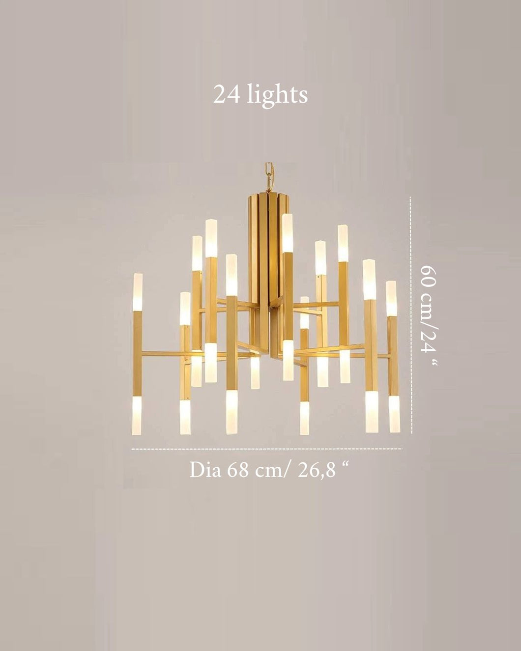 Mirodemi® Gold/Black Postmodern LED Chandelier For Living Room, Lobby, Restaurant