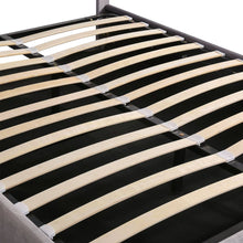 Load image into Gallery viewer, Upholstered Bed Full Size with LED light, Bluetooth Player and USB Charging, Hydraulic Storage Bed in Gray Velvet Fabric
