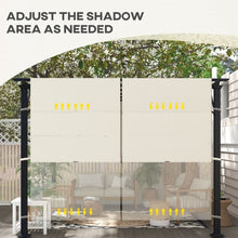 Load image into Gallery viewer, 2 PCS 4 x 18ft Pergola Canopy Replacement, UV Protection Pergola Shade Cover, Easy to Install for 10 x 11.8ft Pergola, Khaki
