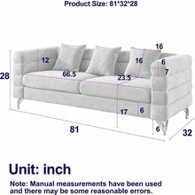 Carregar imagem no visualizador da galeria, 3-seater + 3-seater Combination sofa.Green teddy
