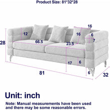 Carregar imagem no visualizador da galeria, 3-seater + 3-seater Combination sofa.BLACK teddy

