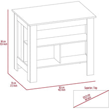 Cargar imagen en el visor de la galería, Rockaway 3-Shelf Kitchen Island Dark Brown and Onix

