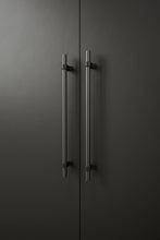 Carregar imagem no visualizador da galeria, Black and Gun Metal &quot;Bond&quot; T-Bar Dual Finish Knob and Pulls
