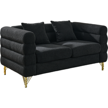 Carregar imagem no visualizador da galeria, 3-seater + 3-seater Combination sofa.BLACK teddy
