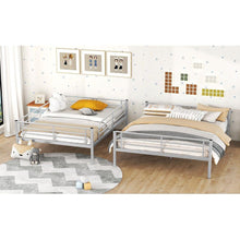 Load image into Gallery viewer, Full XL Over Queen Metal Bunk Bed, Sliver
