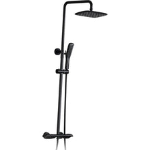 Cargar imagen en el visor de la galería, 2-Function Thermostatic Rainfall Shower System in Matte Black
