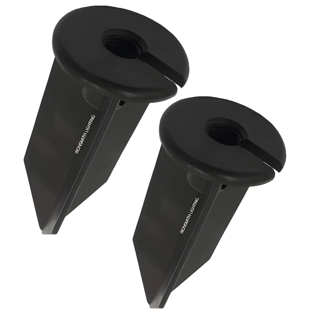 8-Inch Lawn Stakes with Side Wireway | 1/2 NPT Thread (Pack of 2)