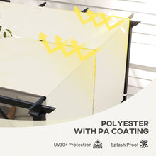 Load image into Gallery viewer, 2 PCS 4 x 18ft Pergola Canopy Replacement, UV Protection Pergola Shade Cover, Easy to Install for 10 x 11.8ft Pergola, Khaki
